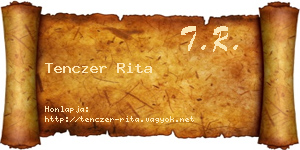 Tenczer Rita névjegykártya